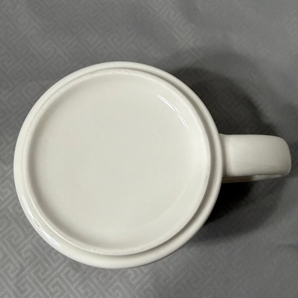 85 Degree Bakery Cafe Collectible Ceramic Mug Cup with Festive Village Design